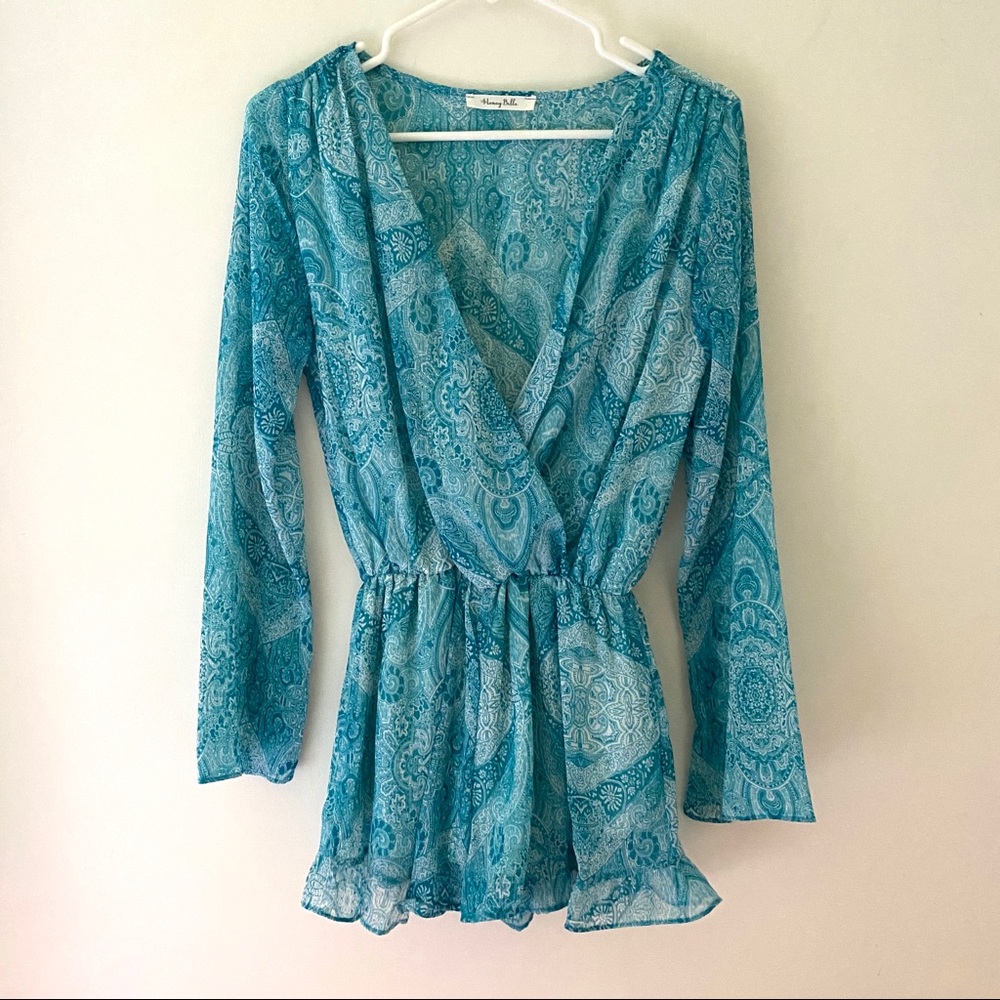 New | Paisley Long Sleeve Romper